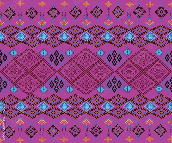 Fototapeta abstract seamless pattern with squares, blocks 