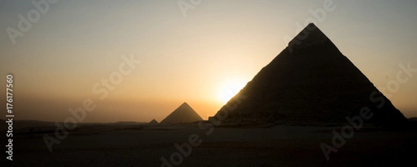Obraz Giza Pyramids Sunset