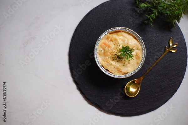 Obraz Macaroni schotel in cup 