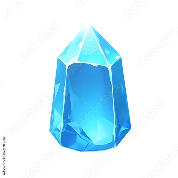 Obraz Blue Crystal Shard Icon