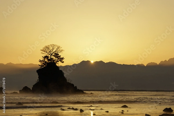 Fototapeta 富山県　雨晴海岸