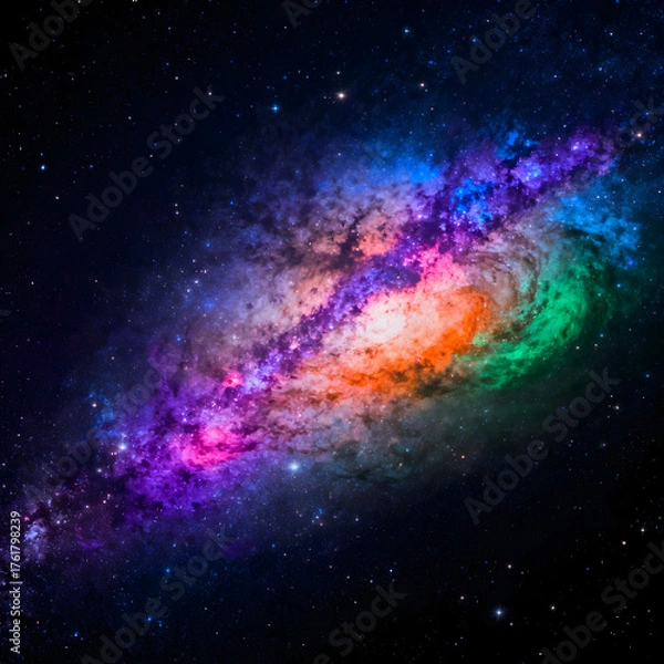 Obraz abstract space background