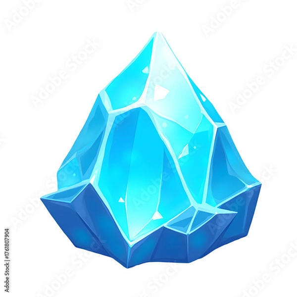 Obraz Blue Glowing Crystal Shard