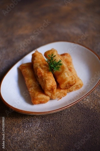 Obraz A plate of fried sosis solo 