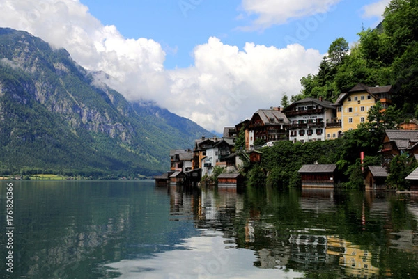 Fototapeta Beautiful Hallstatt in Austrian Alps