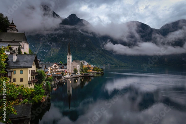 Fototapeta Beautiful Hallstatt in Austrian Alps