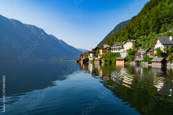 Fototapeta Beautiful Hallstatt in Austrian Alps