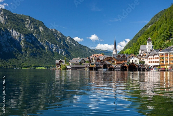 Fototapeta Beautiful Hallstatt in Austrian Alps