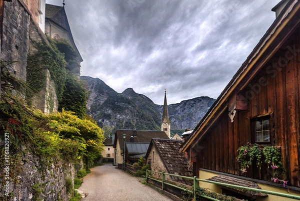 Fototapeta Beautiful Hallstatt in Austrian Alps