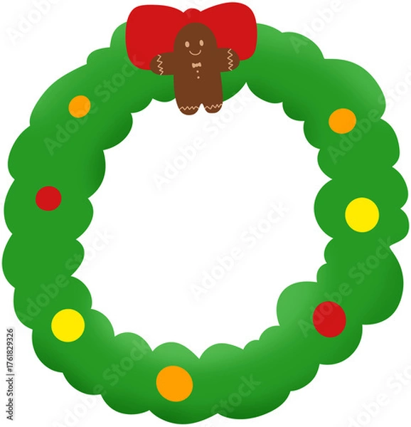 Fototapeta 크리스마스 화환