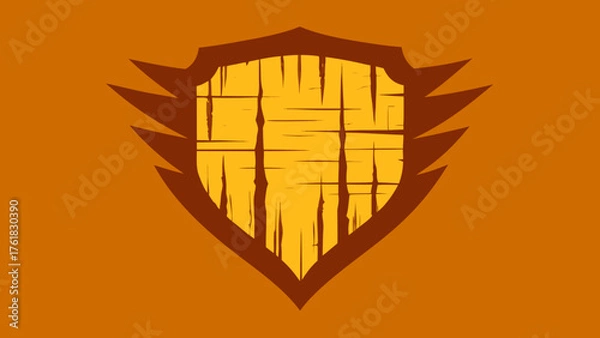 Obraz Weathered Oak Surface Background Illustration