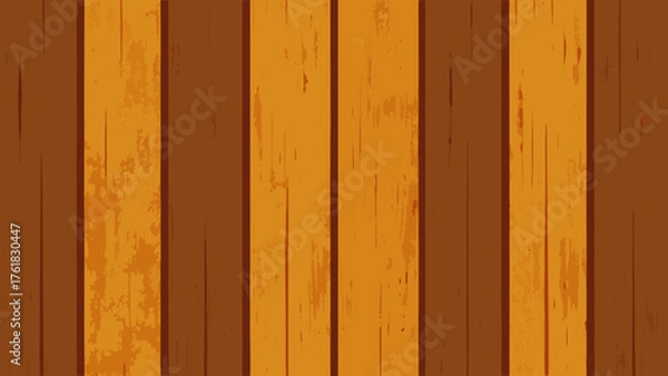Obraz Weathered Teak Wall Wallpaper Illustration