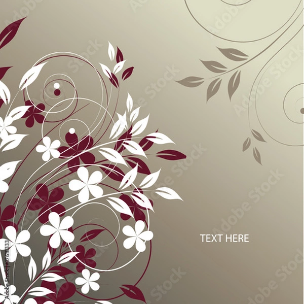 Obraz abstract floral background with place for your text