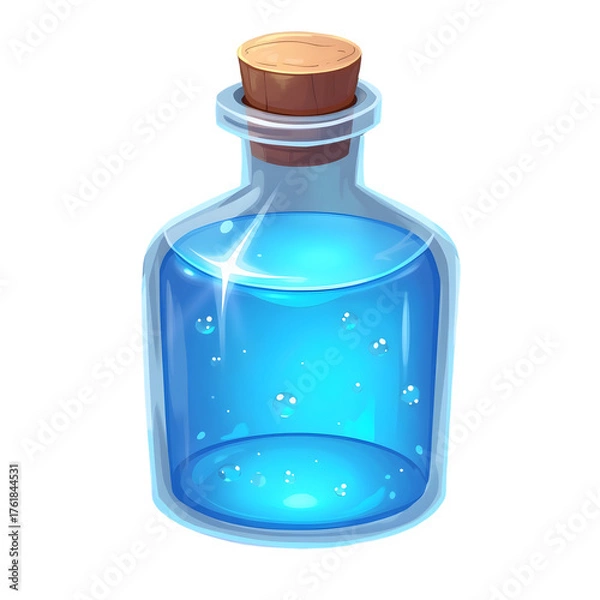 Obraz Blue Mana Potion Bottle