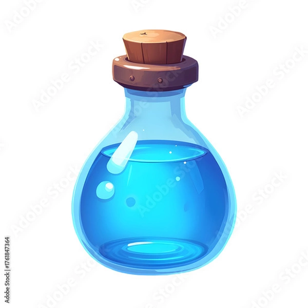 Obraz Blue Mana Potion Bottle Icon