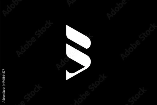 Fototapeta Letter B abstract logo design vector