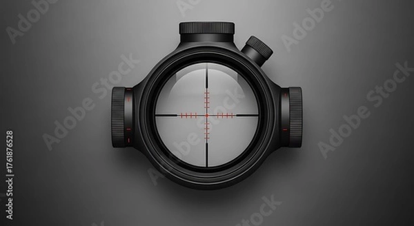Fototapeta Sniper Scope Focused Precision Aiming.