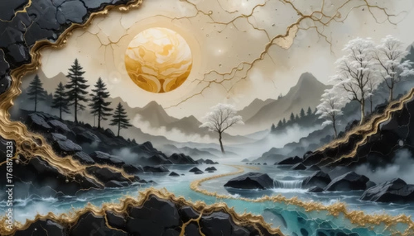 Obraz 3d modern art wallpaper