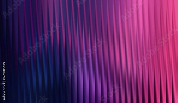 Fototapeta A vibrant abstract image with dynamic vertical lines, transitioning from deep blues to radiant pinks
