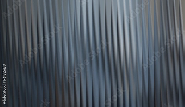 Fototapeta Abstract metallic pattern showing vertical ridges, perfect for textured backgrounds