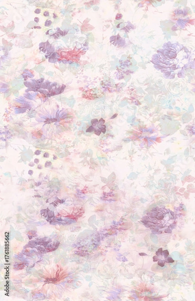 Obraz abstract watercolor background flowers