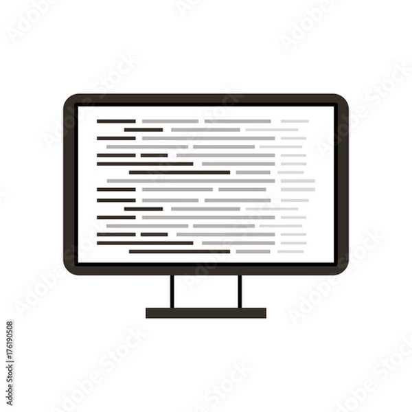 Fototapeta programming and coding concept website development vector illustration