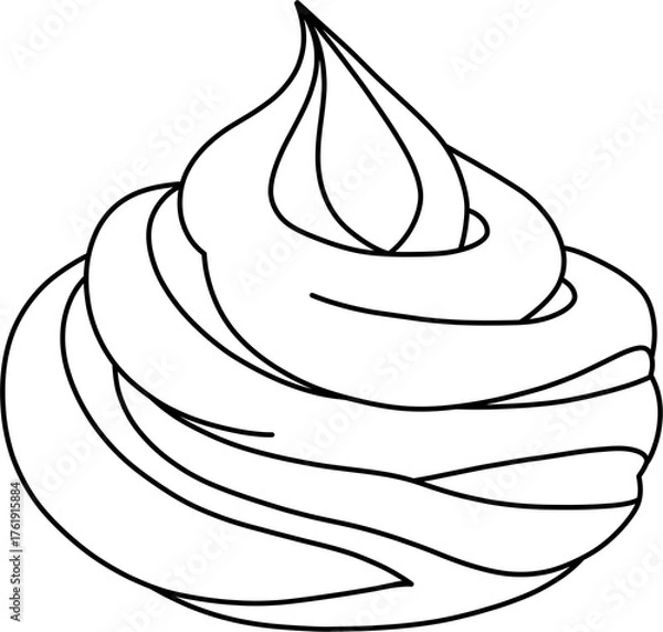 Obraz 휘핑크림 흑백