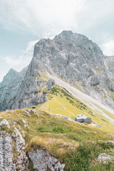 Fototapeta high mountain landscape