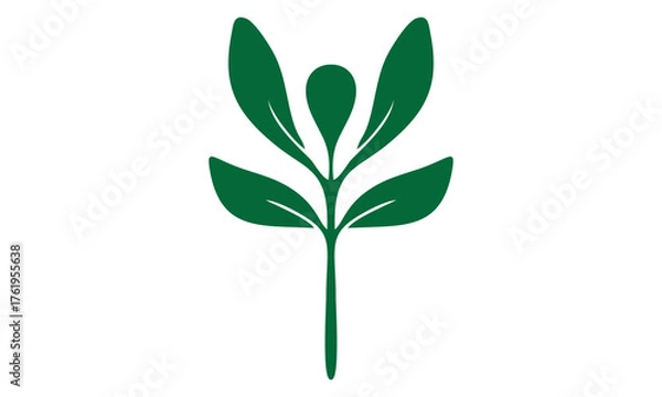 Fototapeta a tiny leaf vector