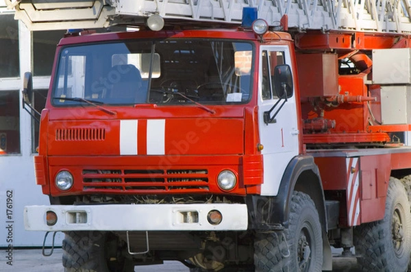 Obraz front of fire engine