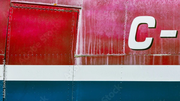 Fototapeta part of a fuselage or an aircraft