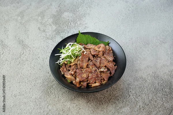 Obraz 돼지목살 불고기를 촬영한 모습