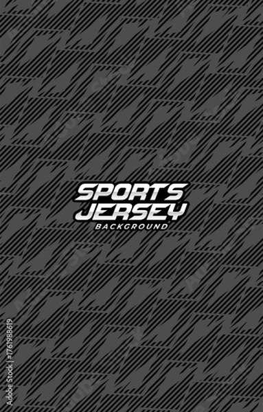 Fototapeta Black abstract pattern line background for sports jersey
