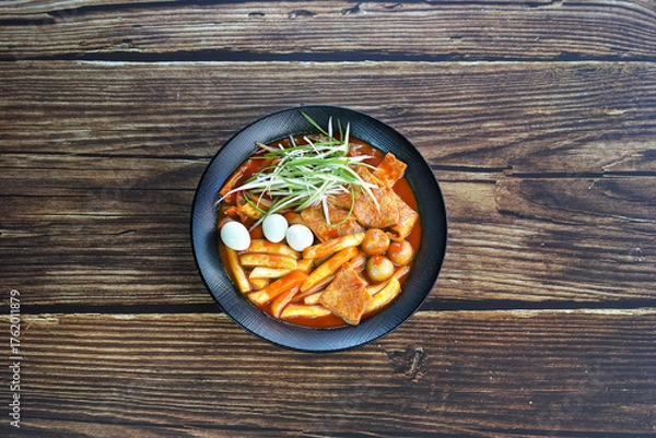 Obraz 국물 떡볶이를 촬영한 모습입니다.