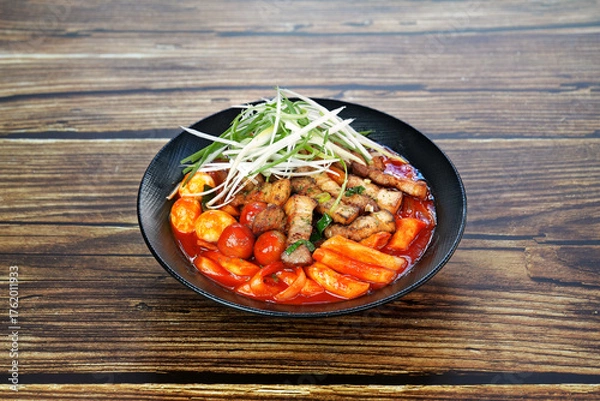 Obraz 삼겹살 떡볶이를 촬영한 모습