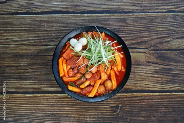 Obraz 스팸 국물떡볶이를 촬영한 모습