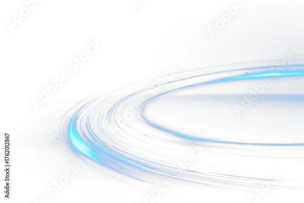 Obraz Neon light vector effect on abstract blue background