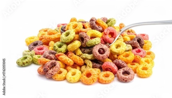 Obraz Cornflakes on a white background