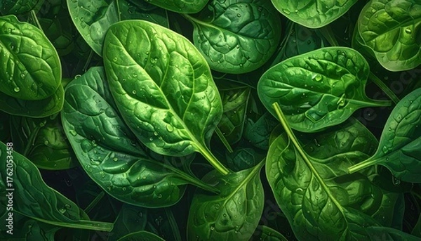 Obraz Green spinach background