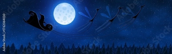 Fototapeta Christmas Background with Bokeh Lights and Gift Boxes