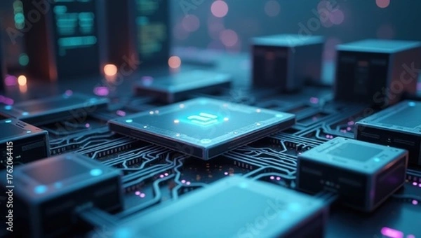 Obraz Informatics systems in AI technology