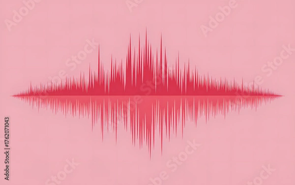 Obraz Soundwave Illustration Isolated Transparent Waveform Graphic
