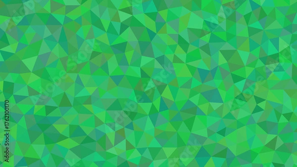 Fototapeta Green polygonal pattern abstract background texture graphic resource design element