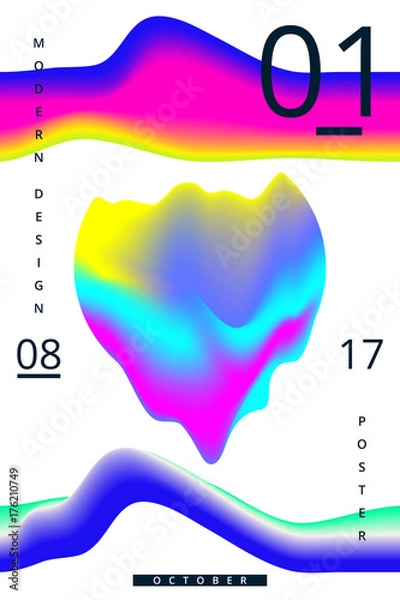 Obraz Universal bright modern posters