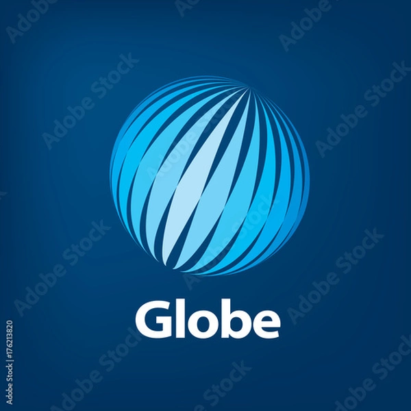 Fototapeta vector logo globe