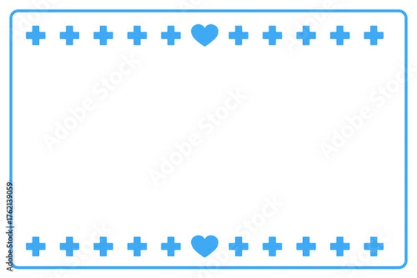 Fototapeta 医療のシンプルフレーム01