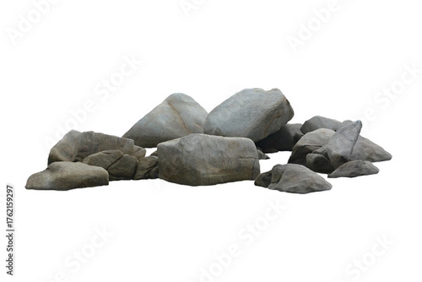 Obraz Rock isolated transparency background.