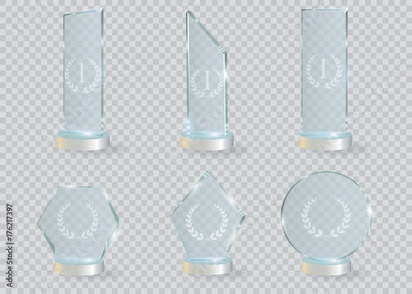 Obraz Nagroda Glass Trophy. Ilustracja wektorowa