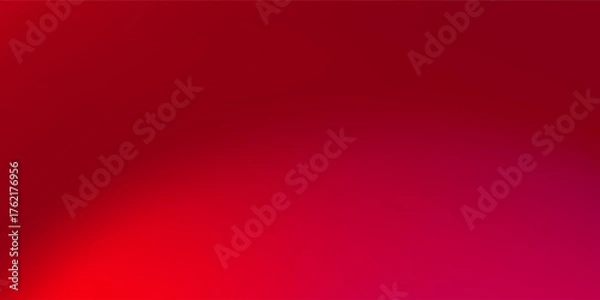 Obraz Red Vibrant Smooth Surface Backdrop. Neon Vivid Bright Trendy Background. Rose Dark Vibrant Wavy Gradient Mesh. Dark Rose Wavy Gradient Mesh. Blank Color Blood Blurred Texture Illustration.