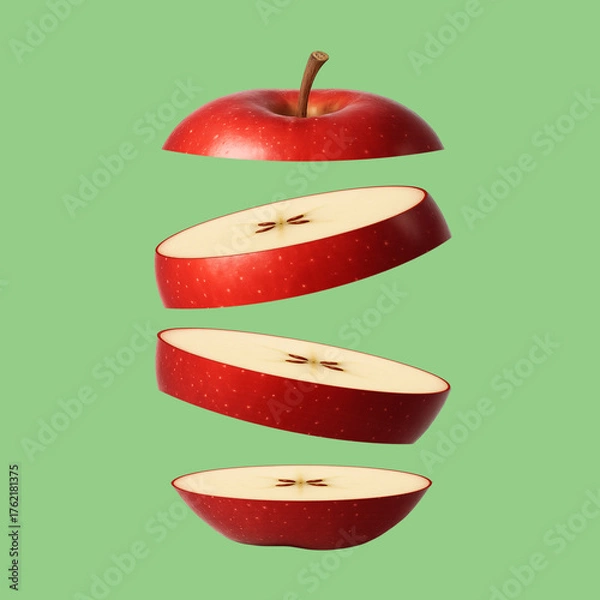 Fototapeta apple slices